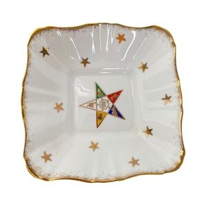 OES The Order of the Eastern Star Royal Stafford Trinket Tidbit Dish
